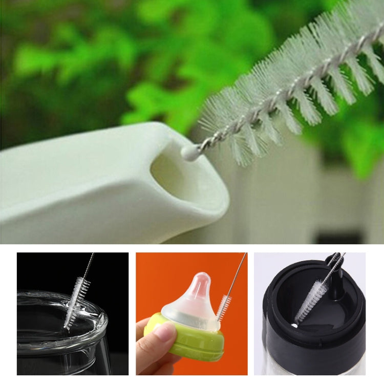 Bộ 2 bàn chải cọ ống hút bằng thép không gỉ, bàn chải cọ ống hút
