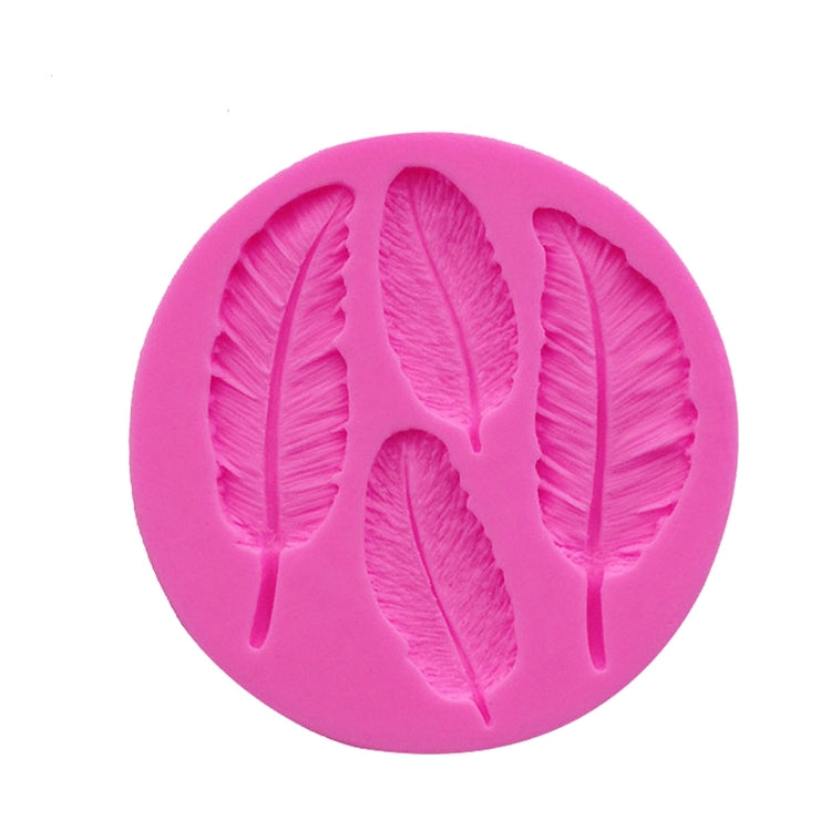 Khuôn silicon hình lông vũ trang trí bánh fondant, khuôn socola hình lông vũ