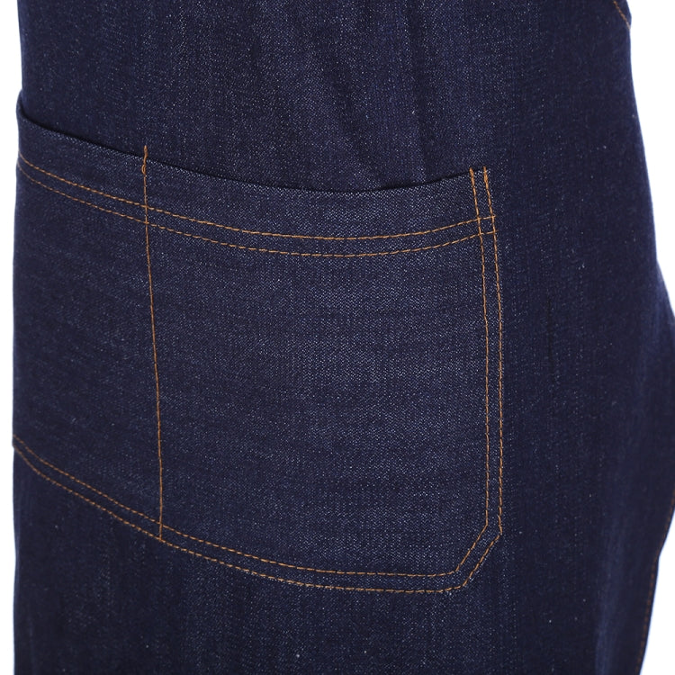 Tạp dề denim có thể điều chỉnh dây đeo cổ
