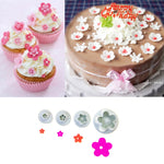 Bộ 4 khuôn in mùa xuân hình mận cho bánh fondant, khuôn bánh quy