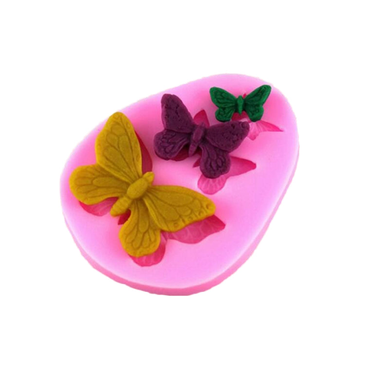 Bộ 2 khuôn silicon fondant hình bướm mô phỏng, dụng cụ làm xà phòng thủ công, trang trí bánh socola ren, bộ 2 cái