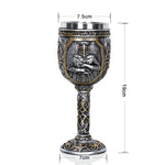 Cốc bia cà phê đầu lâu Viking 3D, cốc đầu lâu, cốc bia rượu trang trí bằng thép không gỉ cho nam, cốc chén