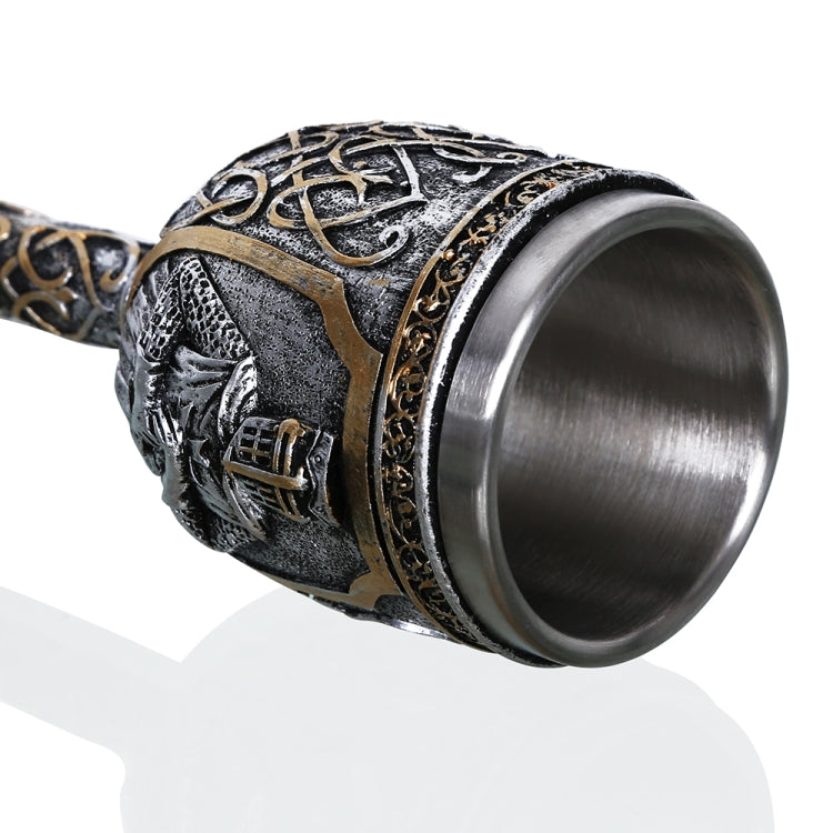 Cốc bia cà phê đầu lâu Viking 3D, cốc đầu lâu, cốc bia rượu trang trí bằng thép không gỉ cho nam, cốc chén