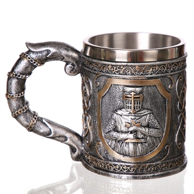 Cốc bia cà phê đầu lâu Viking 3D, cốc đầu lâu, cốc bia rượu trang trí bằng thép không gỉ cho nam, cốc chén