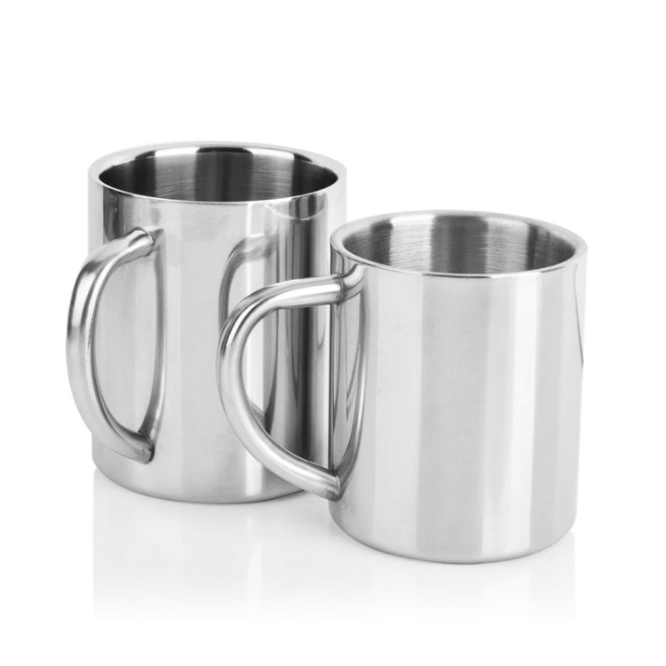 Cốc cà phê thép không gỉ hai lớp, cốc giữ nhiệt di động, cốc du lịch, cốc cà phê, cốc sữa trà, cốc bia, cốc nước văn phòng đôi, dung tích 220ML, 300ML, 400ML
