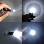 2 chiếc đèn pin móc khóa mini bỏ túi LED siêu sáng đèn bóp đèn vòng chìa khóa khẩn cấp ngoài trời đèn pin