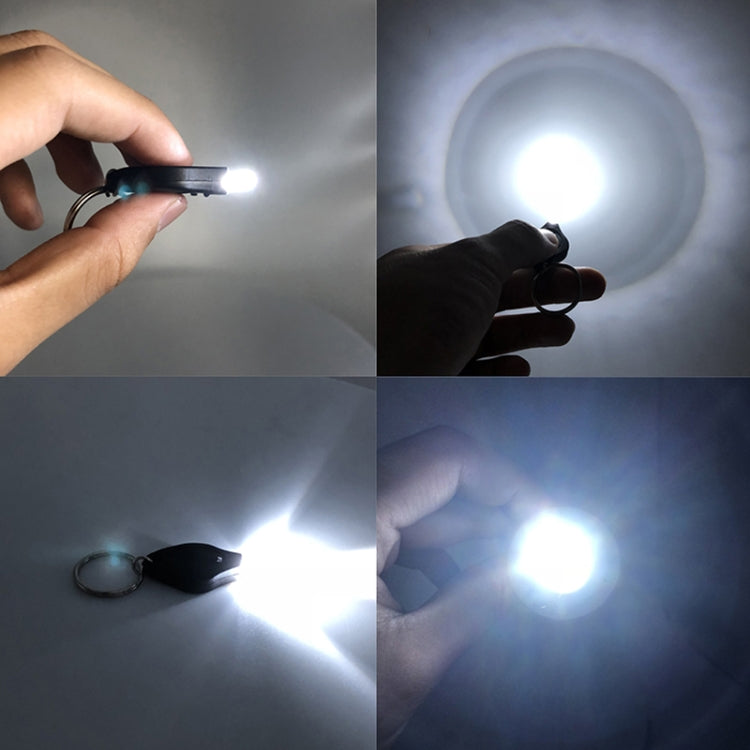 2 chiếc đèn pin móc khóa mini bỏ túi LED siêu sáng đèn bóp đèn vòng chìa khóa khẩn cấp ngoài trời đèn pin