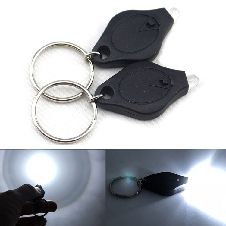 2 chiếc đèn pin móc khóa mini bỏ túi LED siêu sáng đèn bóp đèn vòng chìa khóa khẩn cấp ngoài trời đèn pin