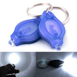 2 chiếc đèn pin móc khóa mini bỏ túi LED siêu sáng đèn bóp đèn vòng chìa khóa khẩn cấp ngoài trời đèn pin