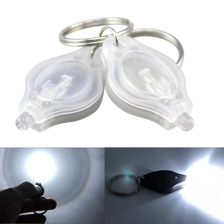 2 chiếc đèn pin móc khóa mini bỏ túi LED siêu sáng đèn bóp đèn vòng chìa khóa khẩn cấp ngoài trời đèn pin