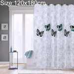 Rèm phòng tắm chống thấm polyester hình bướm Có thể giặt, 80x180cm, 120x180cm