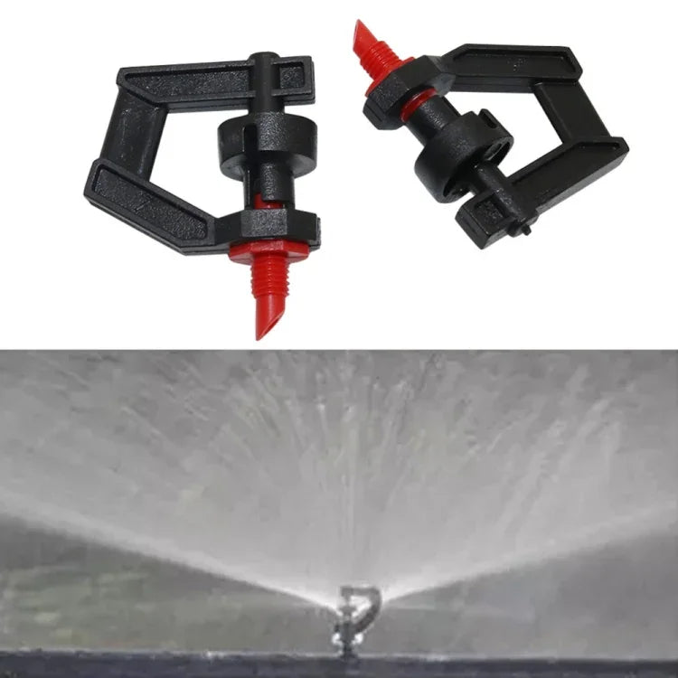 10 bộ phụ kiện tưới nhỏ giọt Micro bán chạy với đầu phun xoay 360 độ, giao diện ren đầu phun