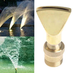 Water View Rockery Fountain All Copper Stainless Steel Adjustable Universal Fan-shaped Flat Nozzle, 6 Point, 1寸, 1.5寸, 2寸