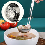 Thìa treo tường nồi lẩu bằng thép không gỉ, thìa câu cá sáng tạo, thìa cháo, thìa súp, rổ lọc