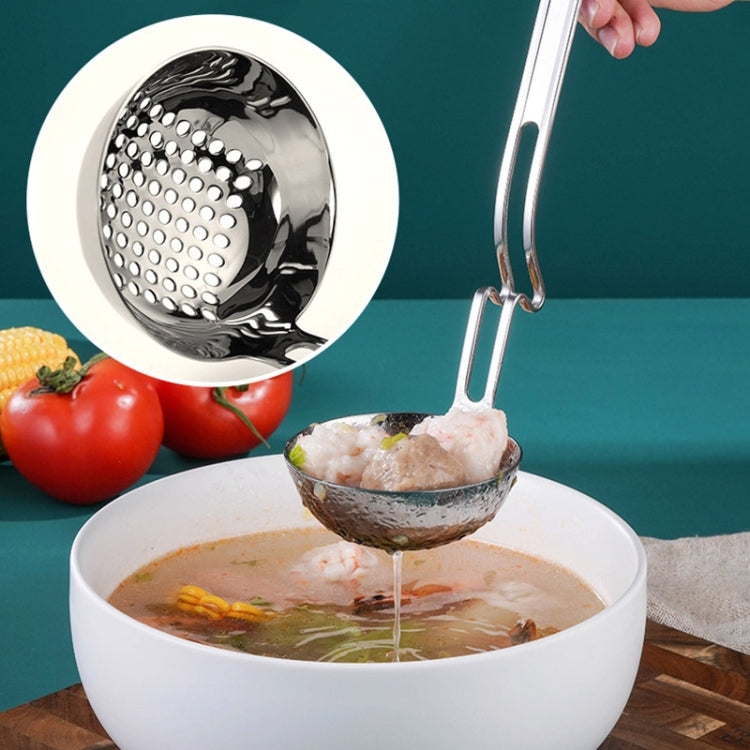 Thìa treo tường nồi lẩu bằng thép không gỉ, thìa câu cá sáng tạo, thìa cháo, thìa súp, rổ lọc