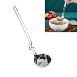 Thìa treo tường nồi lẩu bằng thép không gỉ, thìa câu cá sáng tạo, thìa cháo, thìa súp, rổ lọc
