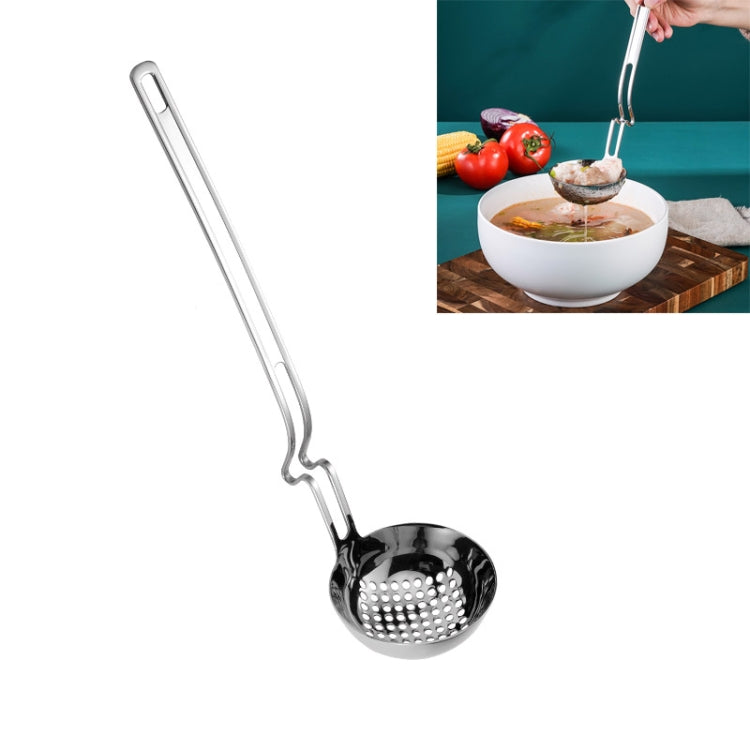 Thìa treo tường nồi lẩu bằng thép không gỉ, thìa câu cá sáng tạo, thìa cháo, thìa súp, rổ lọc