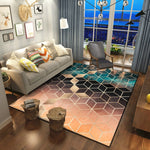 Thảm trang trí cửa phòng ngủ họa tiết hình học, các kích thước 40x60cm, 45x75cm, 60x90cm, 40x120cm, 80x120cm, 80x160cm, 100x160cm, 150x200cm, 160x230cm