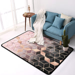 Thảm trang trí cửa phòng ngủ họa tiết hình học, các kích thước 40x60cm, 45x75cm, 60x90cm, 40x120cm, 80x120cm, 80x160cm, 100x160cm, 150x200cm, 160x230cm