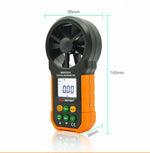 Máy đo tốc độ gió và lưu lượng không khí hiển thị kỹ thuật số chính xác cao PEAKMETER, MS6252A đo tốc độ gió, lưu lượng không khí, MS6252B đo nhiệt độ, độ ẩm, USB