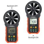 Máy đo tốc độ gió và lưu lượng không khí hiển thị kỹ thuật số chính xác cao PEAKMETER, MS6252A đo tốc độ gió, lưu lượng không khí, MS6252B đo nhiệt độ, độ ẩm, USB