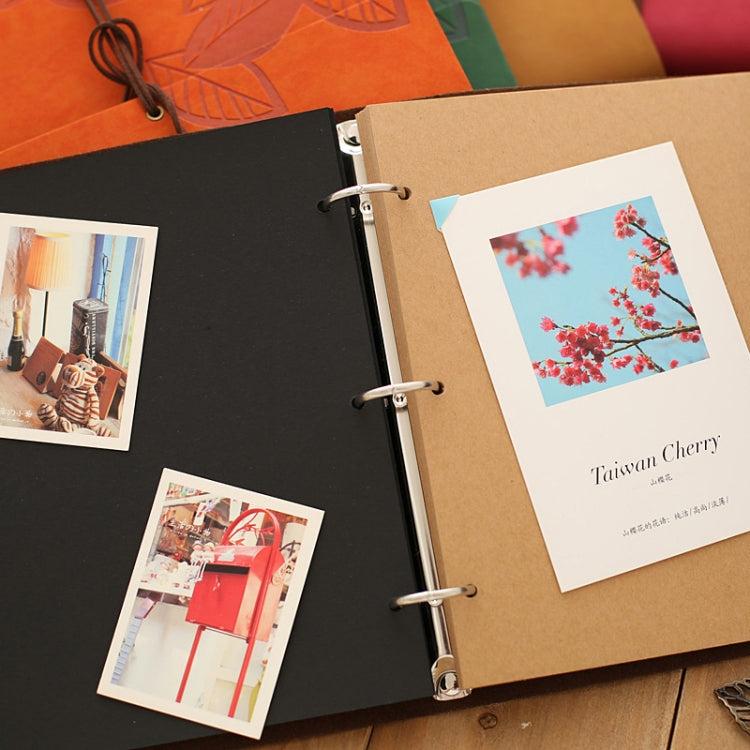 Album ảnh giấy kraft cổ điển vintage bọc da PU