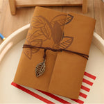 Album ảnh giấy kraft cổ điển vintage bọc da PU