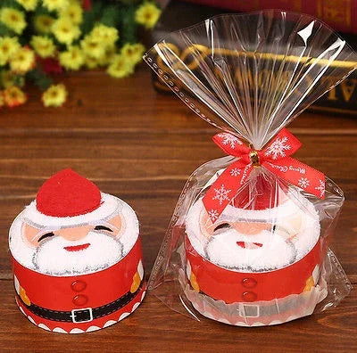Khăn lau bánh sáng tạo Giáng sinh Quà tặng khăn rửa mặt dễ thương Giáng sinh