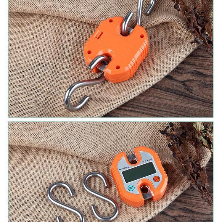 Cân móc điện tử mini di động chịu tải nặng 150kg, màu giao ngẫu nhiên, 150kg x 100g