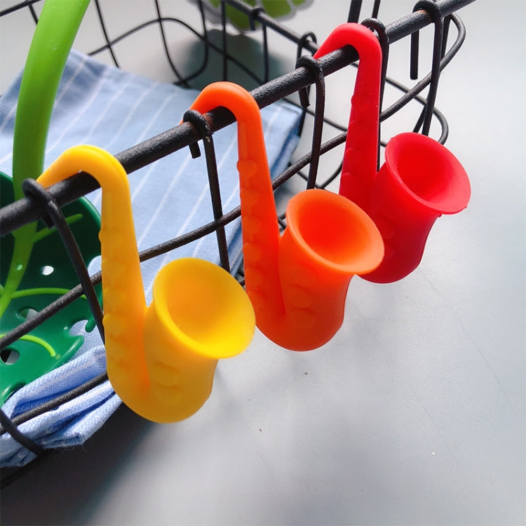 Nắp nồi silicone hình kèn saxophone, thiết bị chống tràn nâng cao, giao màu ngẫu nhiên, hình kèn