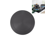 Đĩa dẫn nhiệt bếp gas, đĩa rã đông nhanh nhà bếp, chống cháy, màu đen, đường kính 24cm, 28cm
