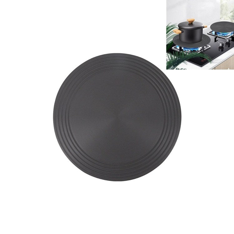 Đĩa dẫn nhiệt bếp gas, đĩa rã đông nhanh nhà bếp, chống cháy, màu đen, đường kính 24cm, 28cm