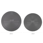 Đĩa dẫn nhiệt bếp gas, đĩa rã đông nhanh nhà bếp, chống cháy, màu đen, đường kính 24cm, 28cm