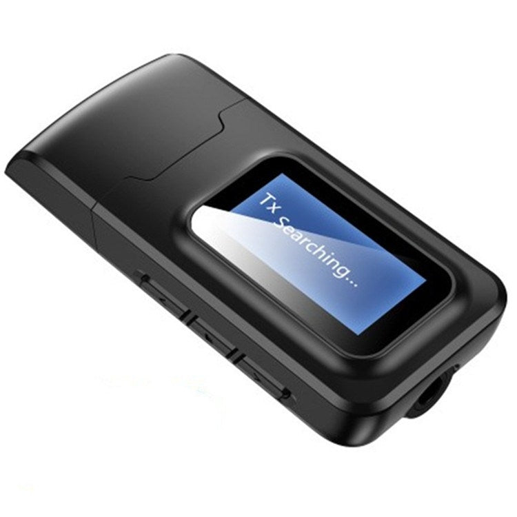 Bộ chuyển đổi Bluetooth 5.0 2 trong 1 USB không cần driver Bộ phát thu âm thanh không dây có màn hình LCD