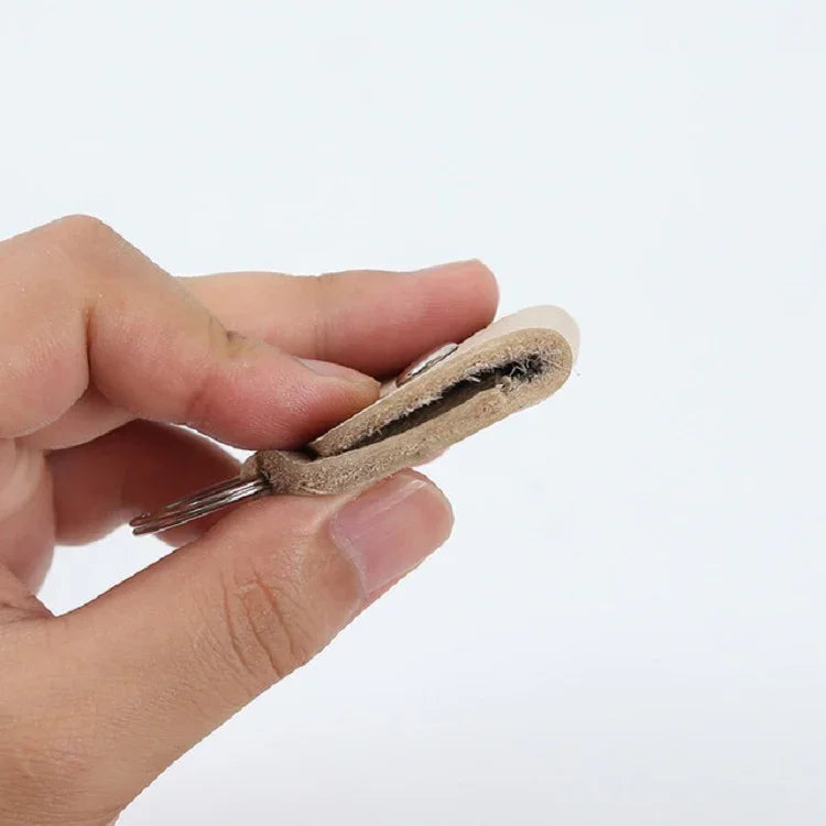 10 Túi Đựng Gảy Đàn Guitar Da Thật Kèm Móc Khóa, Màu Đen, Nâu