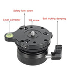 Đế điều chỉnh ngang đa năng BENXIN DY-60N cho máy ảnh SLR xoay toàn cảnh, đế bán cầu, DY-60N 1/4 inch