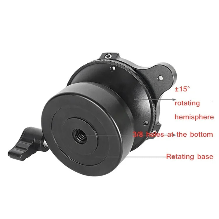 Đế điều chỉnh ngang đa năng BENXIN DY-60N cho máy ảnh SLR xoay toàn cảnh, đế bán cầu, DY-60N 1/4 inch