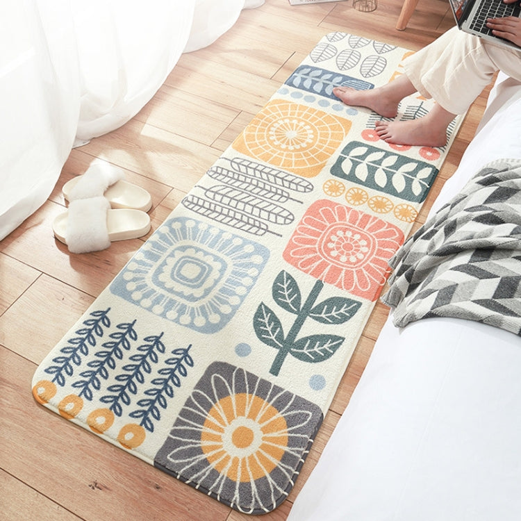 Thảm dệt len cừu không trượt cạnh giường phòng ngủ, kích thước 40×120 cm, 60×160 cm, 60×180 cm