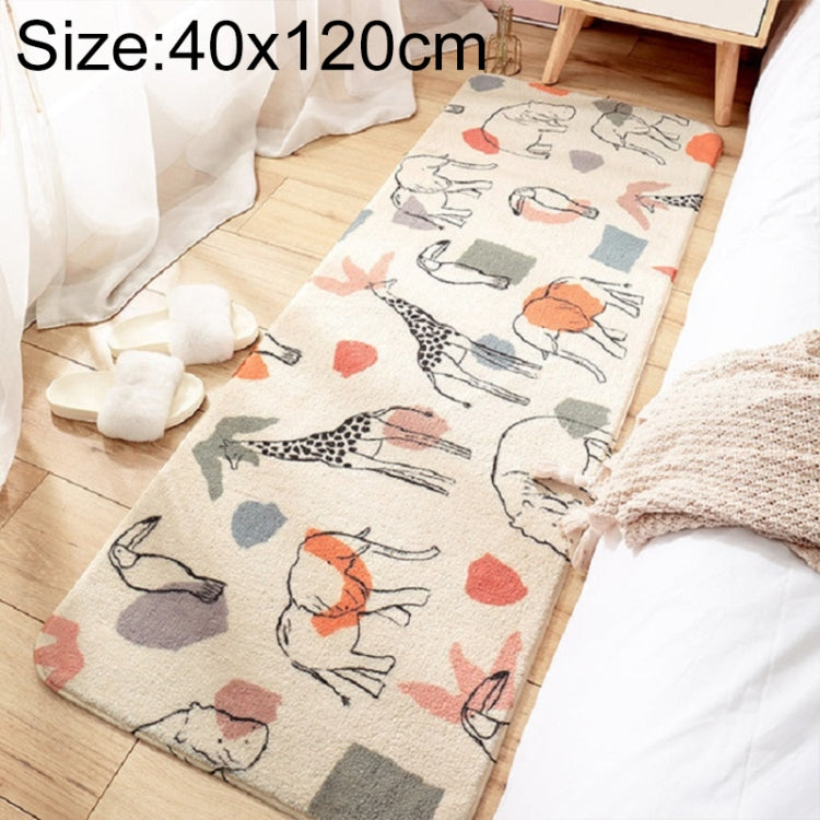 Thảm dệt len cừu không trượt cạnh giường phòng ngủ, kích thước 40×120 cm, 60×160 cm, 60×180 cm