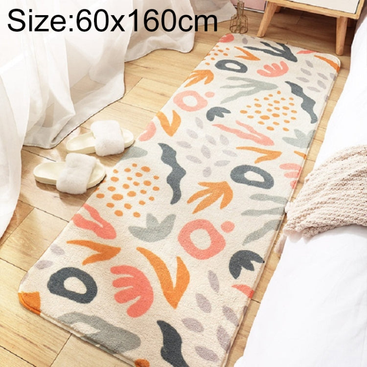 Thảm dệt len cừu không trượt cạnh giường phòng ngủ, kích thước 40×120 cm, 60×160 cm, 60×180 cm