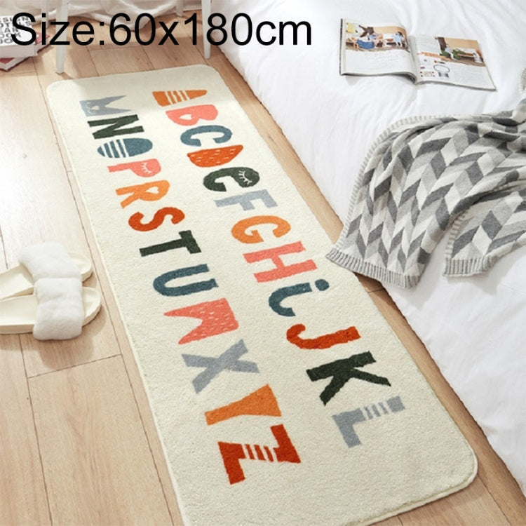 Thảm dệt len cừu không trượt cạnh giường phòng ngủ, kích thước 40×120 cm, 60×160 cm, 60×180 cm