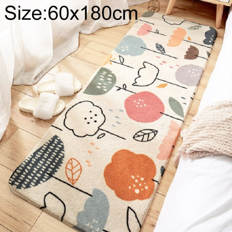 Thảm dệt len cừu không trượt cạnh giường phòng ngủ, kích thước 40×120 cm, 60×160 cm, 60×180 cm