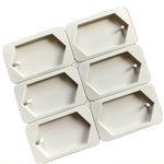 Khuôn silicon làm xà phòng thủ công thơm liệu, hình chữ nhật sáu ô, ba chữ nhật ba hình bầu dục, sáu ô hình thoi, ba hình tròn ba vòng, sáu ô hình tròn có chìa khóa