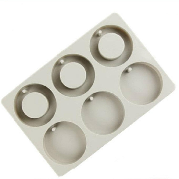 Khuôn silicon làm xà phòng thủ công thơm liệu, hình chữ nhật sáu ô, ba chữ nhật ba hình bầu dục, sáu ô hình thoi, ba hình tròn ba vòng, sáu ô hình tròn có chìa khóa