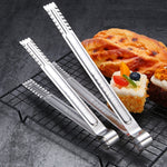 Kẹp thực phẩm thép không gỉ, kẹp bánh mì, kẹp nướng, kẹp bít tết buffet, kích thước 9 inch, 9 inch, 12 inch