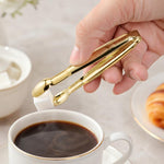 Kẹp đường cà phê thép không gỉ, kẹp quầy bếp, kẹp đường (bạc), kẹp đường (vàng)