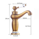 Vòi đồng cổ điển nóng lạnh đôi men sứ xanh trắng, màu đen, cổ điển, bạch kim, đen vàng