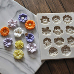Khuôn silicone fondant bánh, khuôn socola DIY hình hoa loa kèn hoa hướng dương trang trí nướng, hình hoa hướng dương (hồng), hình hoa hướng dương (xám)