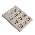 Khuôn silicone fondant bánh, khuôn socola DIY hình hoa loa kèn hoa hướng dương trang trí nướng, hình hoa hướng dương (hồng), hình hoa hướng dương (xám)
