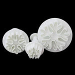 Bộ 6 khuôn lò xo hình bông tuyết làm bánh fondant, khuôn in bánh quy DIY, hình bông tuyết